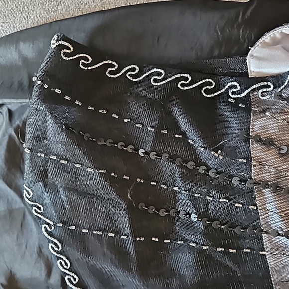 Sue Wong Nocturne Black Beaded Bodice Cocktail Dress - Picture 15 of 15